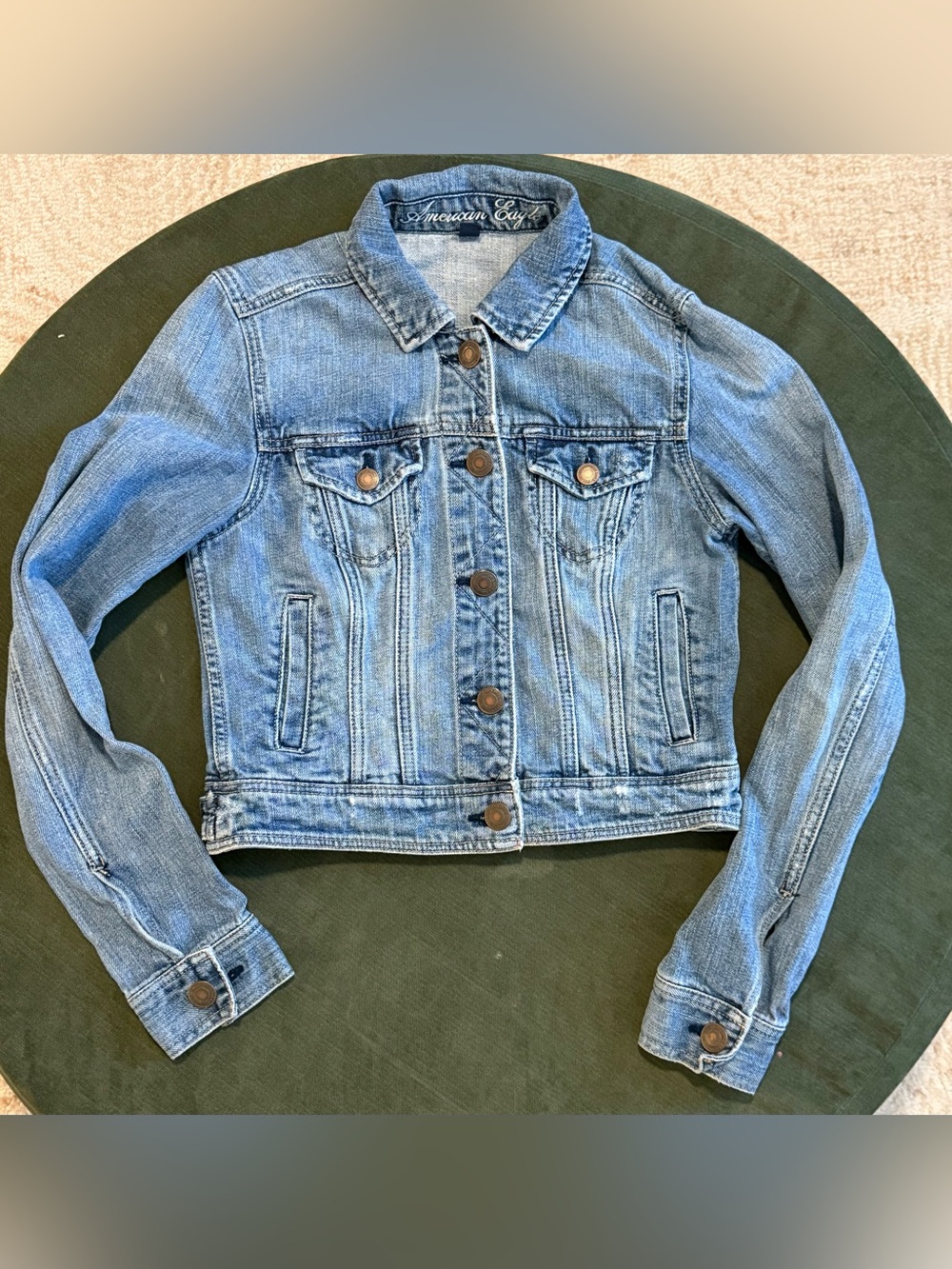 Vintage 2012 Light Blue Denim Jacket - Classic Women's Jean Jacket